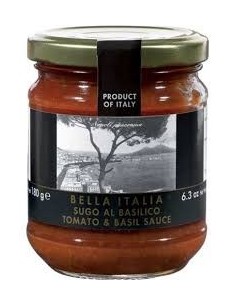 BELLA ITALIA SUGO AL BASILICO 180G COD.BISU01